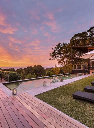 Pool with a view at Spicers Sangoma Retreat, Blue Mountains National Park 
